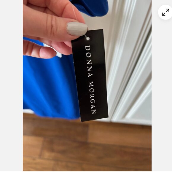 Donna Morgan Dress size 14 Blue New with Tags - Picture 3 of 5